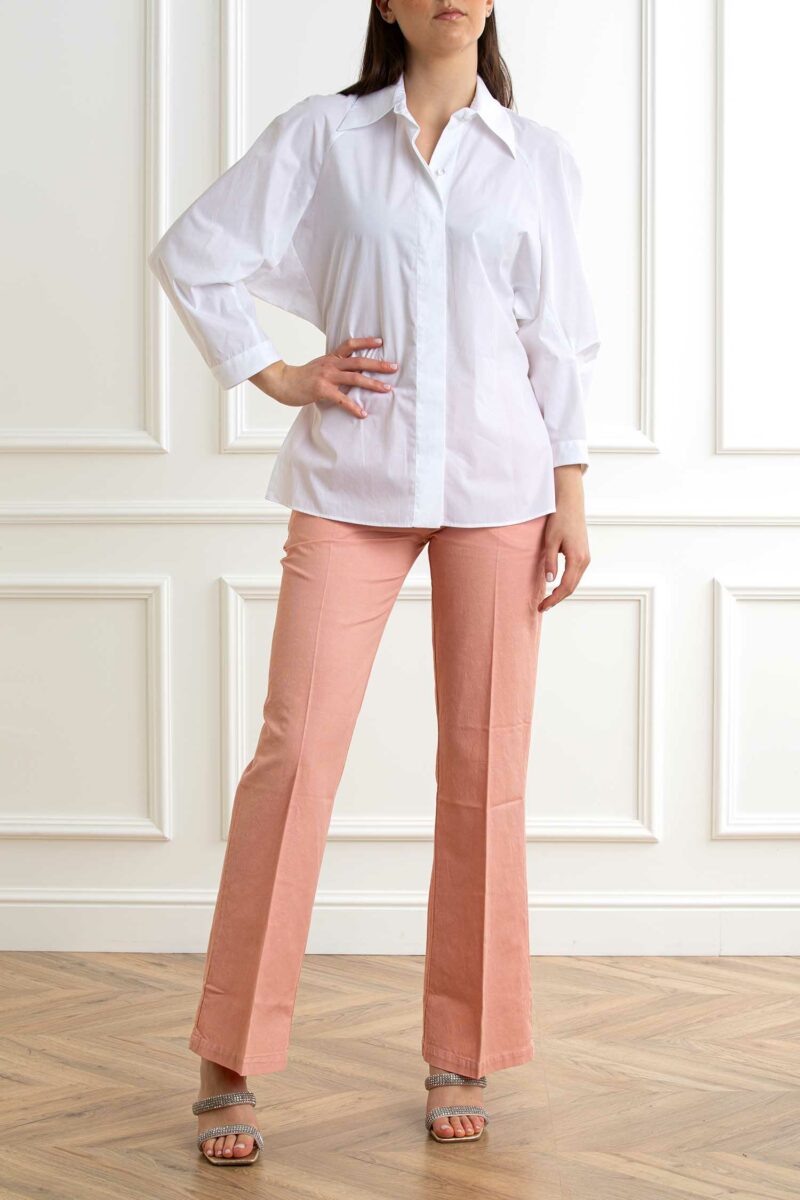 XACUS-CAMICIA COTONE DONNA-XA15112KYLE BIANCO 44