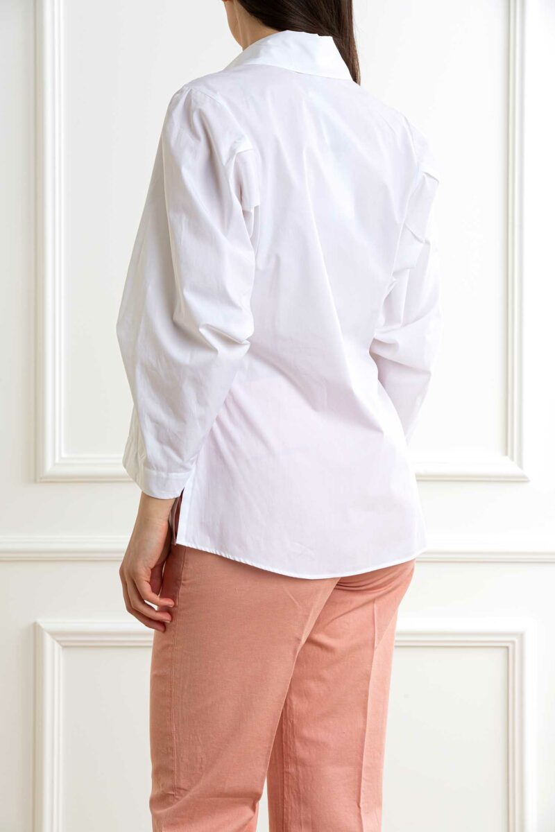XACUS-CAMICIA COTONE DONNA-XA15112KYLE BIANCO 44