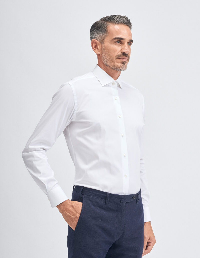 XACUS-CAMICIA TAILOR STRECTH TU-XA16125558CC BIA 44