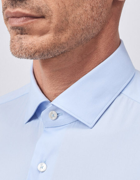 XACUS-CAMICIA SLIM STRETCH T.U.-XA16125658CC AZZ 45
