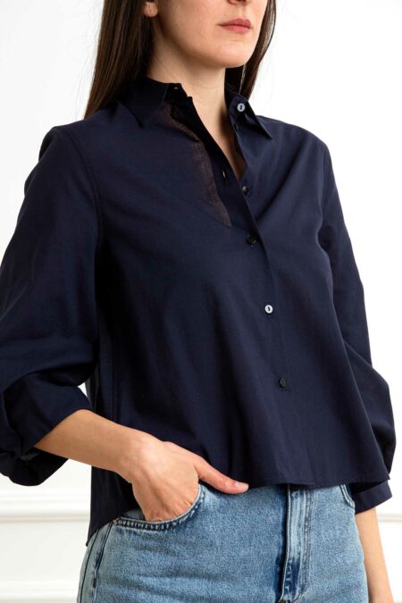 XACUS-CAMICIA DONNA UNITA-XA85110MARGOT BLU 44