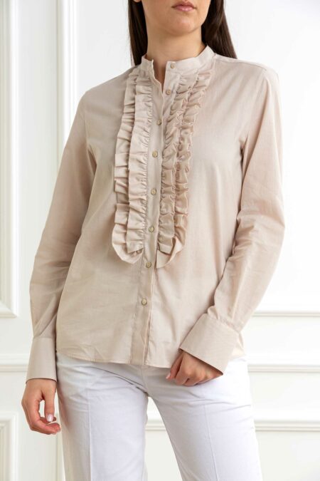 XACUS-CAMICIA DONNA ROUGE-XA85110TRACY BEIGE 44