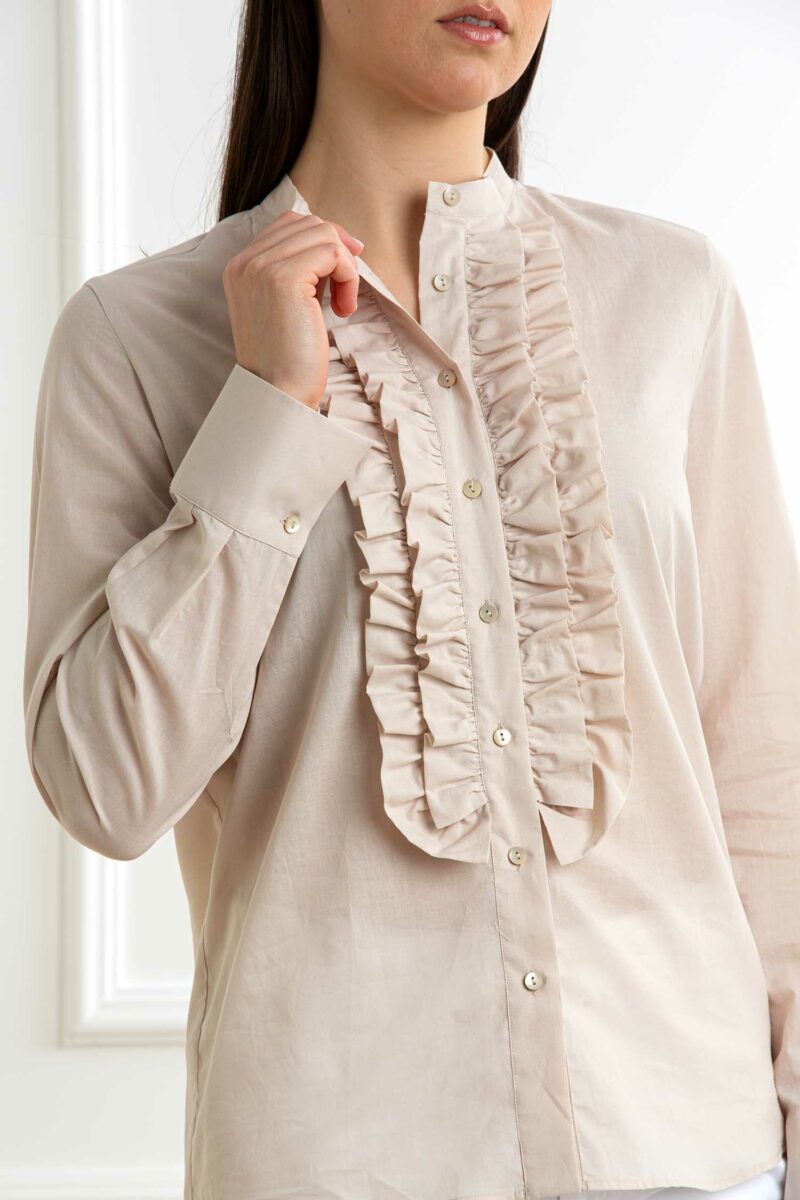 XACUS-CAMICIA DONNA ROUGE-XA85110TRACY BEIGE 44