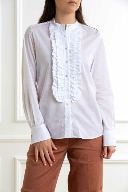 XACUS-CAMICIA DONNA ROUGE-XA85110TRACY BIANCO 46
