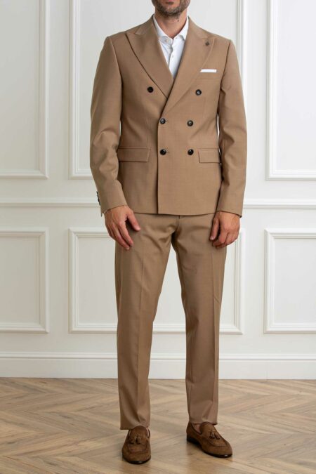 DANIELE ALESSANDRINI-ABITO UOMO-ALDA1SS25A005 CAMEL 52