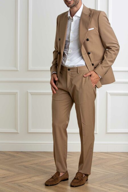 DANIELE ALESSANDRINI-ABITO UOMO-ALDA1SS25A005 CAMEL 52