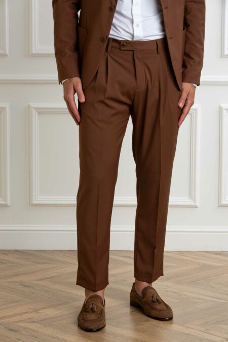 DANIELE ALESSANDRINI-PANTALONE-ALDA1SS25P008 CACAO 48