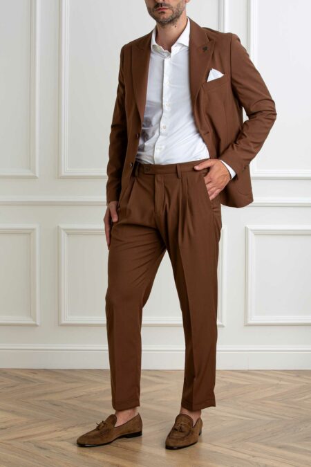 DANIELE ALESSANDRINI-PANTALONE-ALDA1SS25P008 CACAO 48