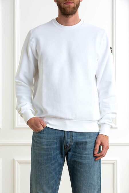 COLMAR ORIGINALS-GIROCOLLO IN FELPA OTTOMAN-COL6153R1XL BIANCO XL