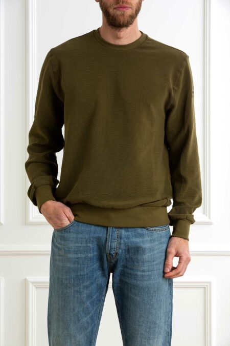COLMAR ORIGINALS-GIROCOLLO IN FELPA OTTOMAN-COL6153R1XL MILITARE XL
