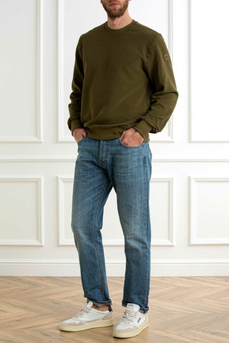 COLMAR ORIGINALS-GIROCOLLO IN FELPA OTTOMAN-COL6153R1XL MILITARE XL
