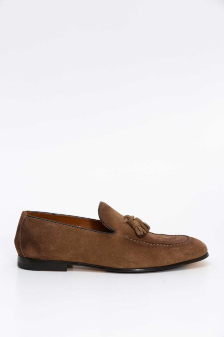 DOUCAL'S-MOCASSINO IN PELLE-DODU1080PANNUF231 MORO 44