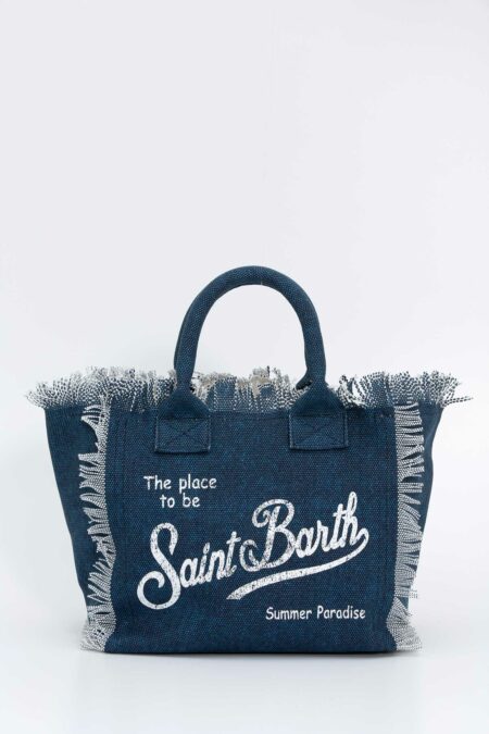 MC2 SAINT BARTH-BORSA CANVAS PICCOLA-MC2COLETTE0327H INDIGO TU