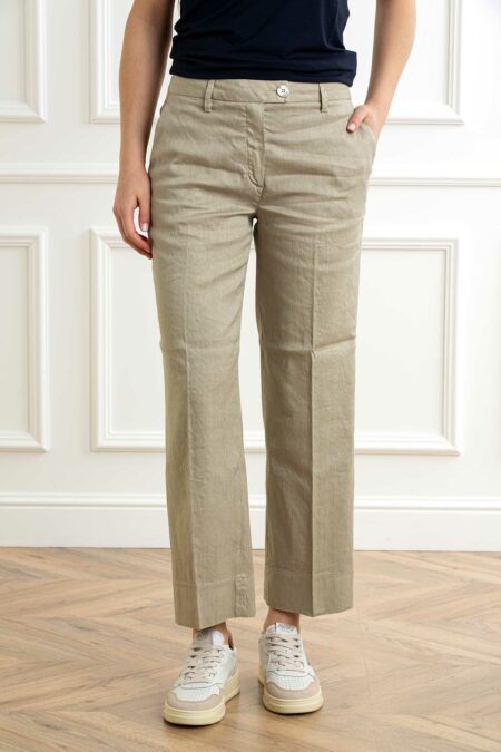 RE-HASH-PANT. NELLY chinos donna-RHP390LS3L063 BEIGE 28