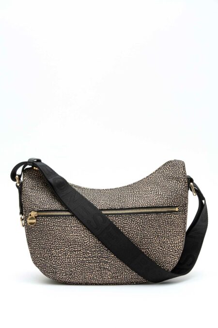 BORBONESE-BORSA LUNA BAG SMALL-BO934107I15CC NATURALE TU