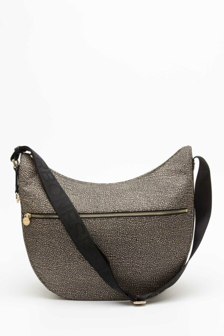 BORBONESE-BORSA LUNA BAG MEDIUM-BO934109I15CC NATURALE TU