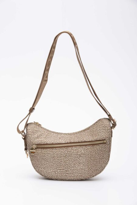 BORBONESE-BORSA LUNA BAG MINI-BO934137I15CC BEIGE TU