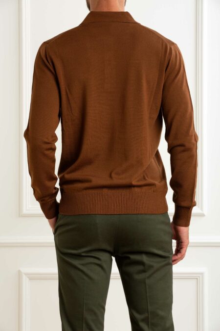 ALPHA-POLO M/L 4 BOTTONI-APAU3013B TABACCO 54