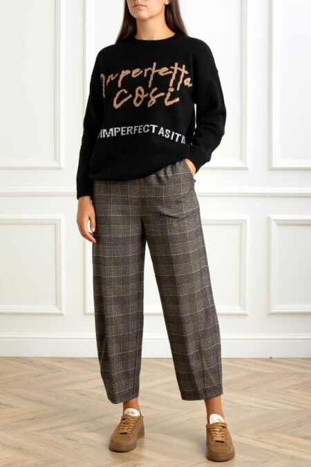 ALESSIA SANTI-MAGLIA GIROCOLLO-AS521SD53054 NERO 2