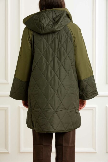 BARBOUR-GIUBBINO ELSPETH QUILTED DONNA-BBLQU1841LQU OLIVE 42