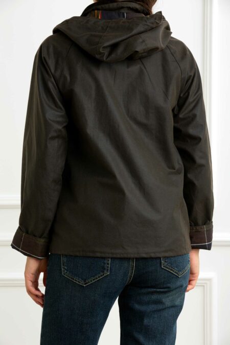 BARBOUR-GIUBBINO WAX COT OUTW DONNA-BBLWX1081LWXA25 OLIVE 42