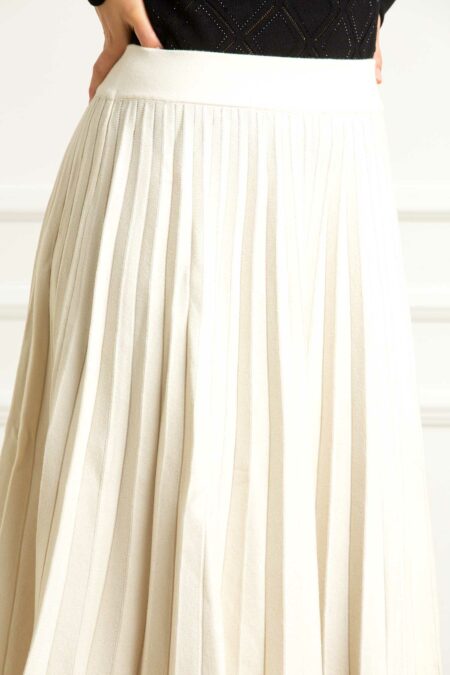 BLUGIRL-GONNA MAGLIA MELAN M/VISCOSA-BGRF5207MA41R CHALK S