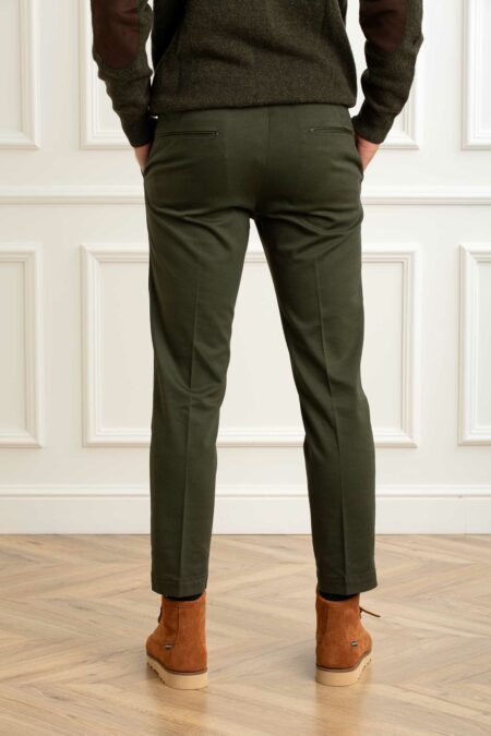 BRO SHIP-PANTALONE STRETTO-BROMIAMICAPRI8375 MILITARE 36