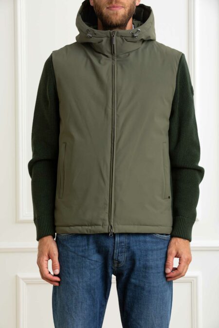 COLMAR ORIGINALS-GIUBBINO C/CAPP. IN TESS.TECNICO-COL11508ZR VERDE 54