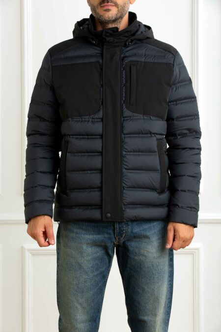 COLMAR ORIGINALS-GIUBBINO C/CAPP.TRAPUNTATA-COL12994ZL NERO 54