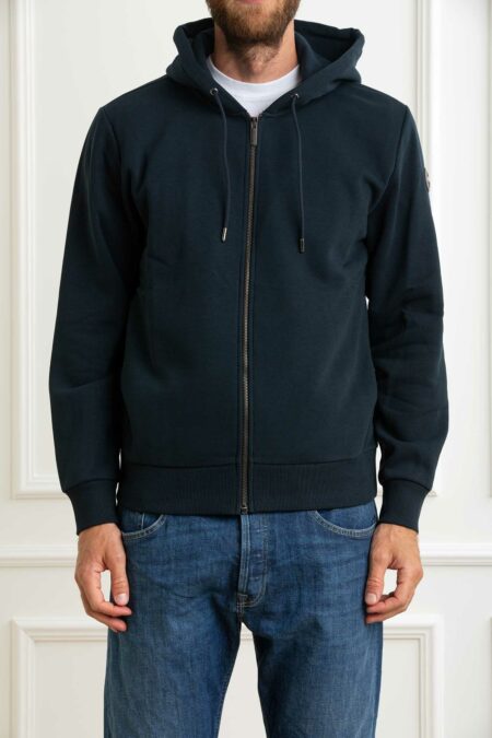 COLMAR ORIGINALS-FELPA ZIP C/CAPP. E TASCHE LATER.-COL6249R1WX BLU XXL
