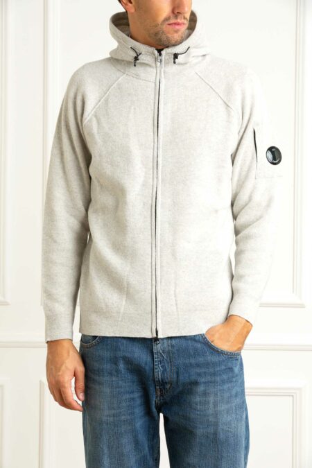 CP COMPANY-CARDIGAN IN LAMBSWOOL GRS-CP19CMKN057A110149A OFFWHITE XL