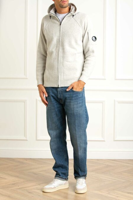 CP COMPANY-CARDIGAN IN LAMBSWOOL GRS-CP19CMKN057A110149A OFFWHITE XL