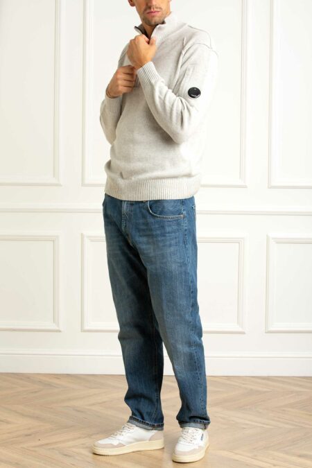 CP COMPANY-POLO COLLAR IN LAMBSWOOL GRS-CP19CMKN709A110149A OFFWHITE XL