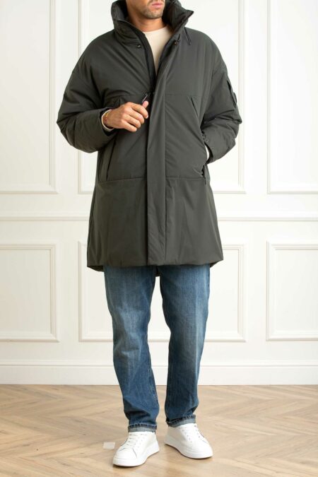 CP COMPANY-LONG JACKET IN PRO-TEK-CP19CMOW008A110264A DARKSHADOW XL