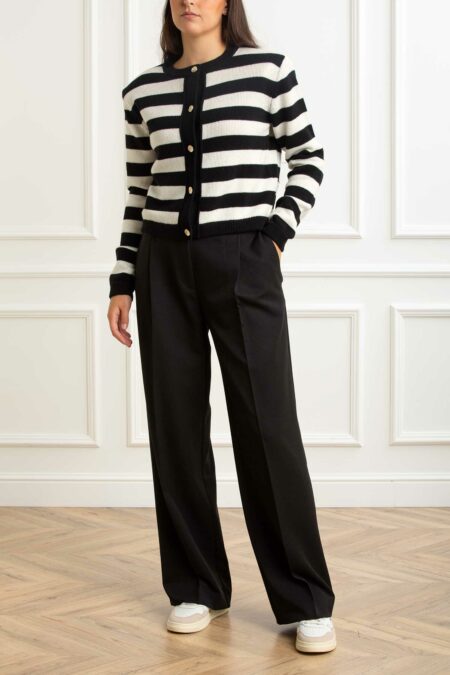 CRUNA-MAGLIA CARDIGAN-CRUSIRA2553 NERO 44