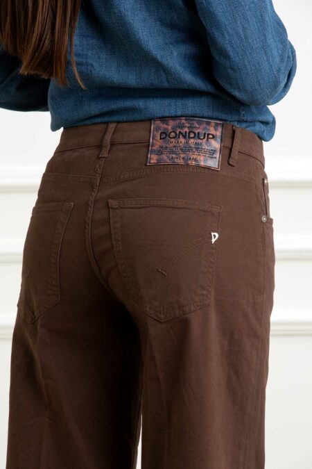 DONDUP-PANTALONE JACKLIN BOT GIOIE DONNA-DDDP427BGSE043 MARRONE 30