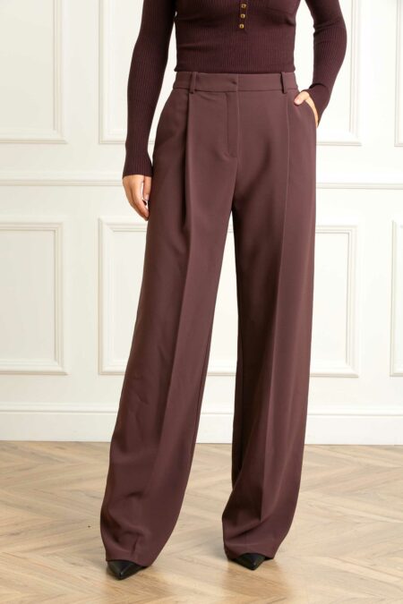 ELISABETTA FRANCHI-PANTALONE-EFPA12556E2 MERLOT 46