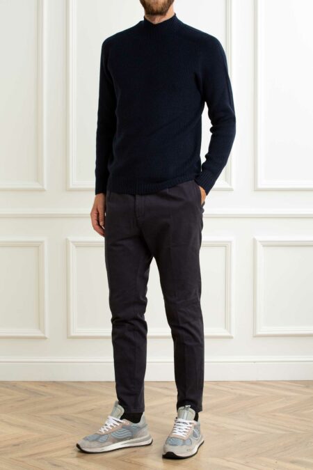 GRAN SASSO-MAGLIA LUPETTO M/L-GR2411824601A25 NAVY 54