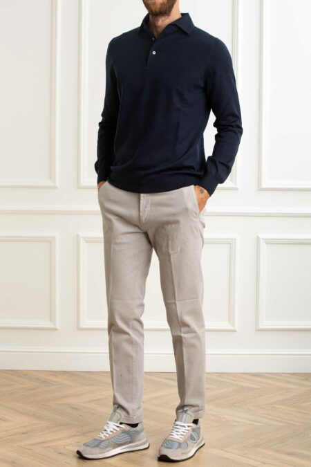 GRAN SASSO-MAGLIA POLO PARAMONTURA  LUPETTO M/L-GR5710514293 BLU 54