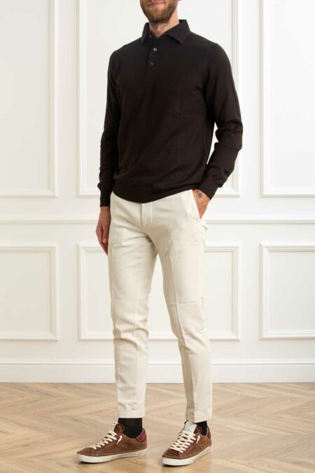 GRAN SASSO-MAGLIA POLO PARAMONTURA  LUPETTO M/L-GR5710514293 MORO 54