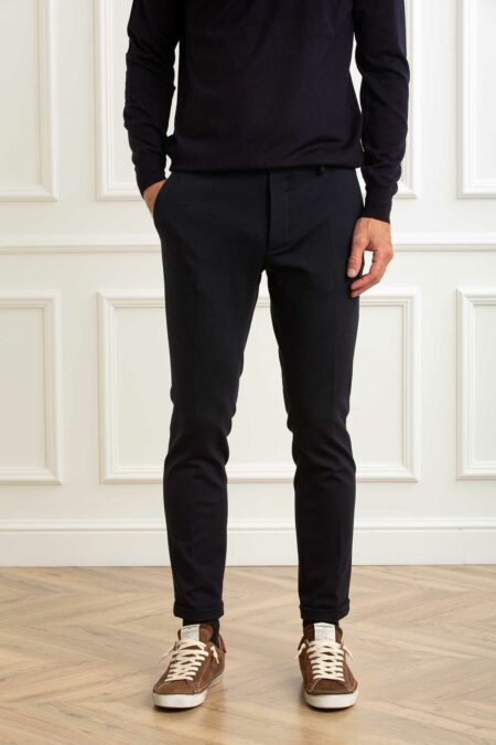 HOSIO-PANTALONE JEARSY SLIM FIT-HO405P101R BLU 52