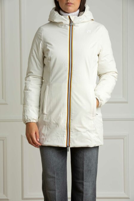 K-WAY-GIUBBINO DENISE ST WARM DOUBLE-KWK6128UW WHITEGAR S
