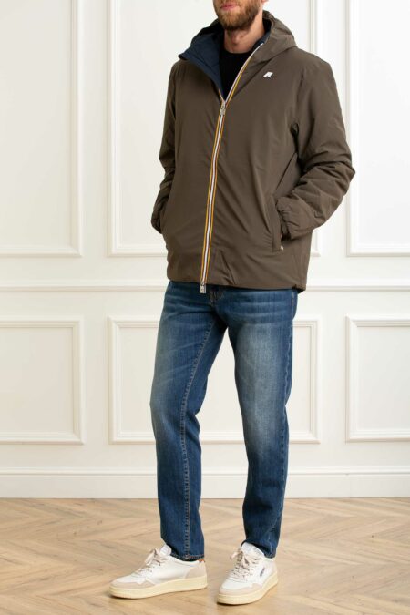 K-WAY-GIUBBINO ST WARM DOUBLE-KWK6128VWA25 BLACKOLIVE XXL