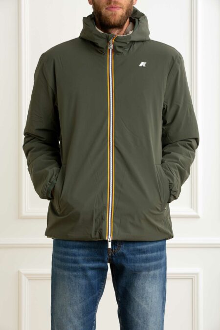 K-WAY-GIUBBINO ST WARM DOUBLE-KWK6128VWA25 GREENBLACK XXL