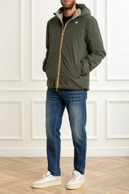 K-WAY-GIUBBINO ST WARM DOUBLE-KWK6128VWA25 GREENBLACK XXL