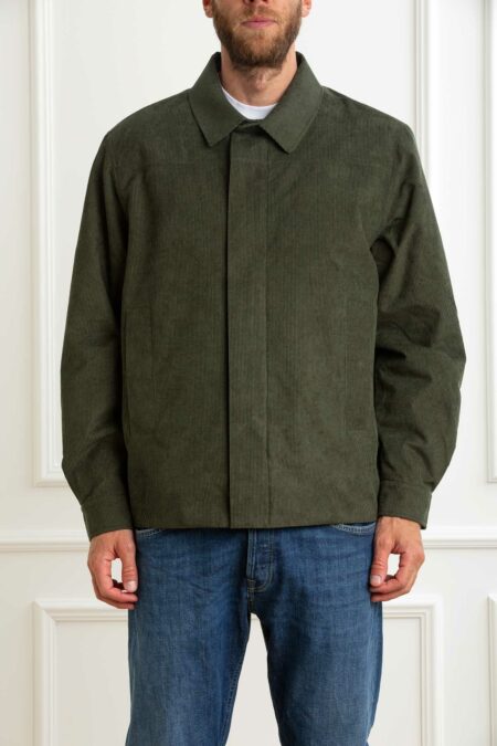 K-WAY-GIUBBINO SHARY CORDUROY-KWK7136BW GREENBLACK S