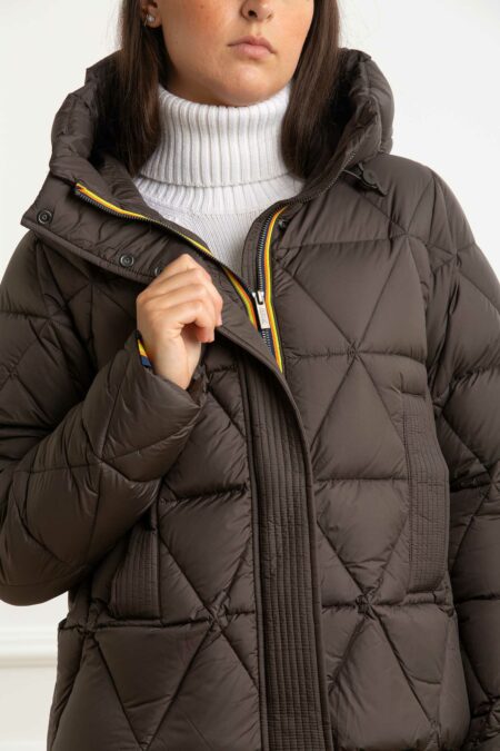 K-WAY-GIUBBINO LETHILLE THERMO MICROF.-KWK7136KW BLACKOLIVE S