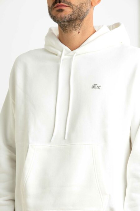 LACOSTE-FELPA OVER CAPP. UOMO-LCSH7741 PANNA 5