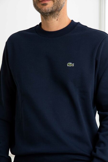 LACOSTE-FELPA GIRO UOMO-LCSH9608A25 BLU 6