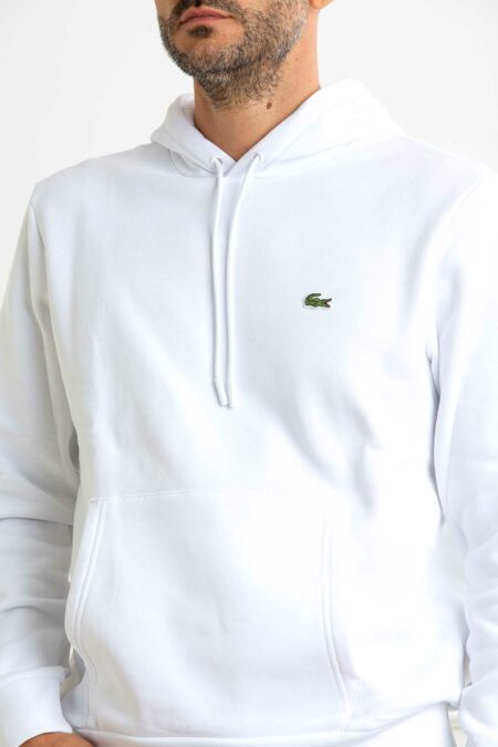 LACOSTE-FELPA CAPP.UOMO-LCSH9623A25 BIANCO 6